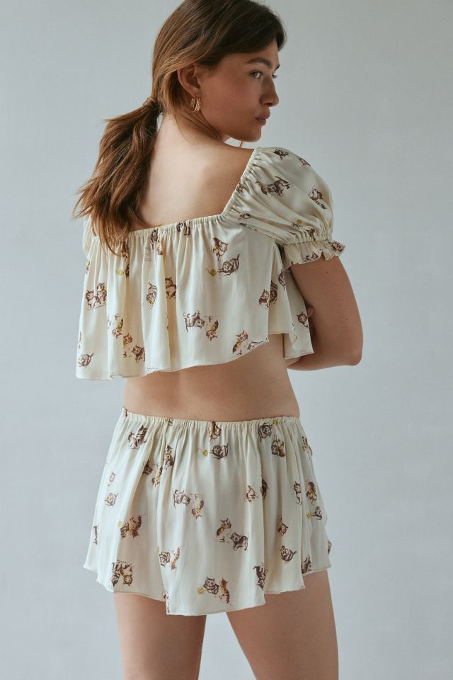 Out From Under Grace Satin Flyaway Top #2