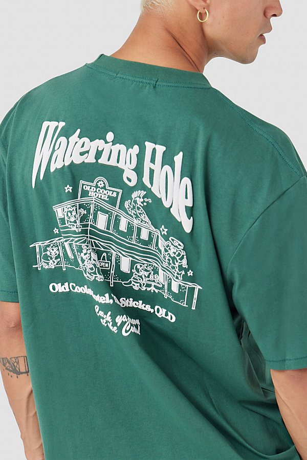 Barney Cools Hotel Tee In Green, Men's At Urban Outfitters
