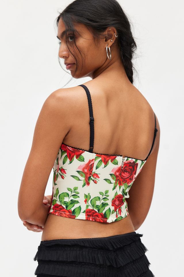 Jaded London Scarlett Satin Corset Top #2