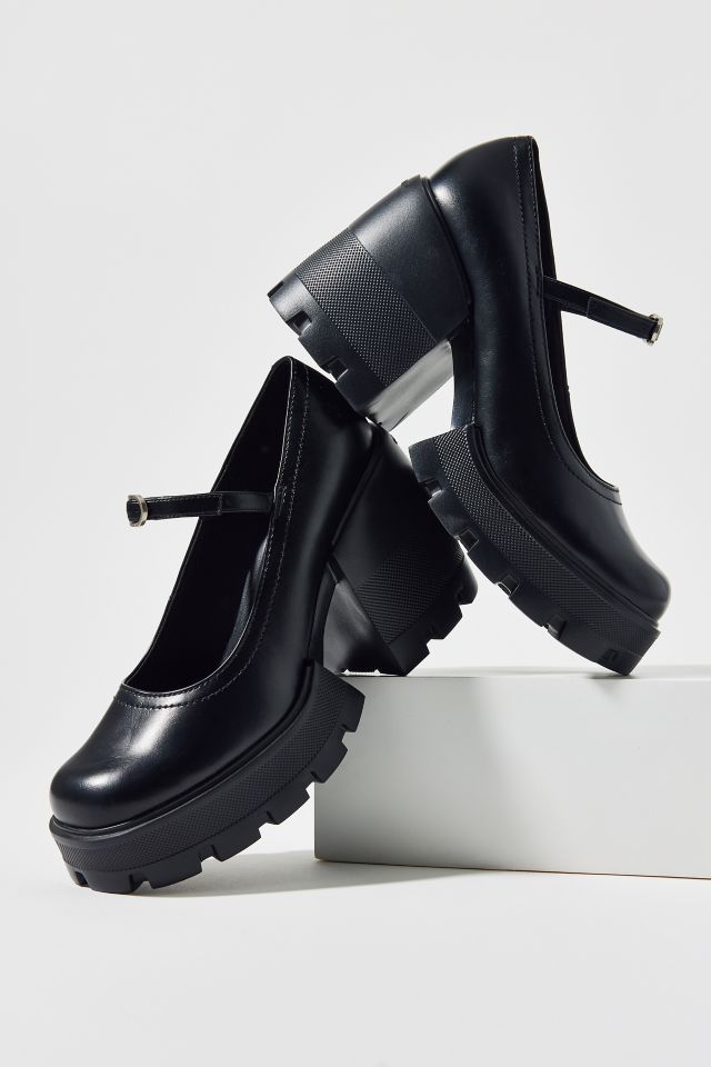 靴 CHARLES&KEITH Buckled Platform Penny Charles & Keith Buckled Platform Penny Loafers In Black