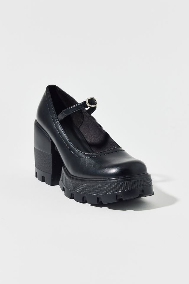 Charles & Keith Buckled Platform Mary Jane Heel #3