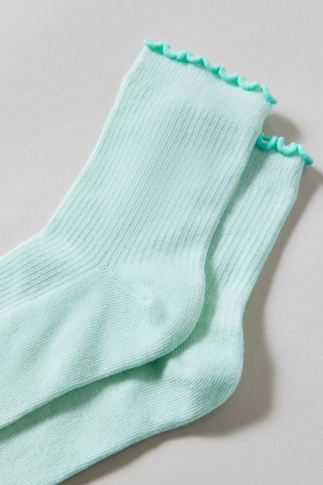 Lettuce-Edge Ribbed Socks #2