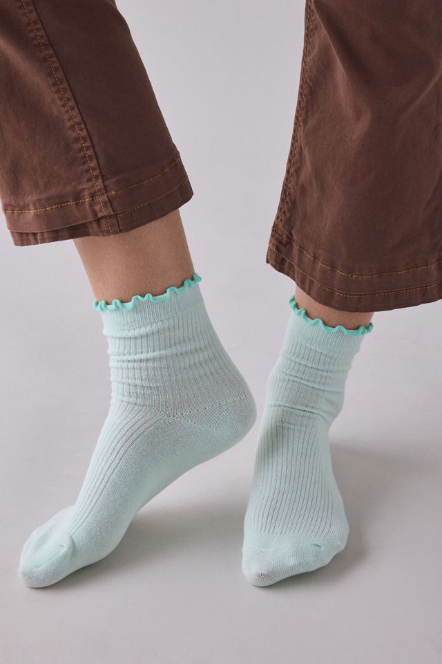 Lettuce-Edge Ribbed Socks #3