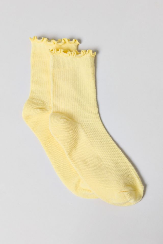 Lettuce-Edge Ribbed Socks #1