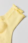 Lettuce-Edge Ribbed Sock