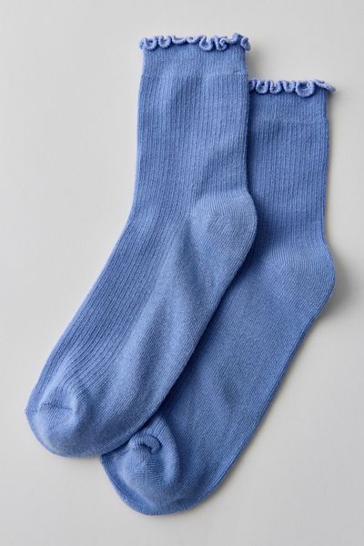 Lettuce-Edge Ribbed Socks