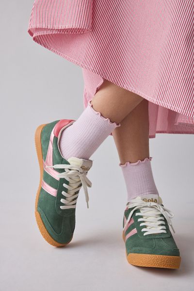 Lettuce-Edge Ribbed Sock