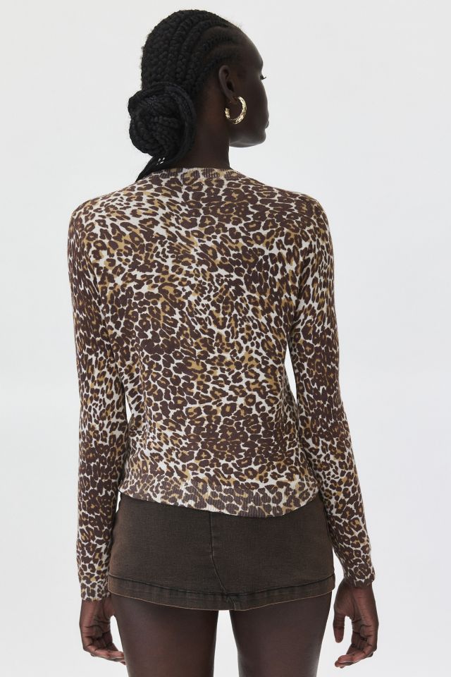 Kimchi Blue Rachel Cheetah Print Cardigan #2
