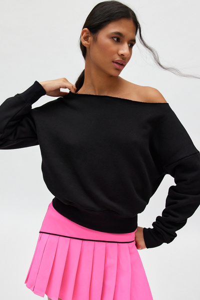 Strut This Crawford Off The Shoulder Sweatshirt | Urban Outfitters
