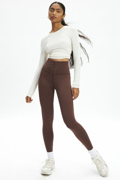 STRUT THIS STRUT THIS KENNEDY LACE-UP ANKLE LENGTH LEGGING IN KENNEDY COCO, WOMEN'S AT URBAN OUTFITTERS 