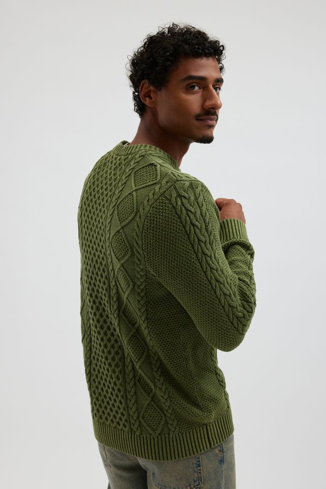 Schott Stonewash Cotton Crew Neck Sweater #1