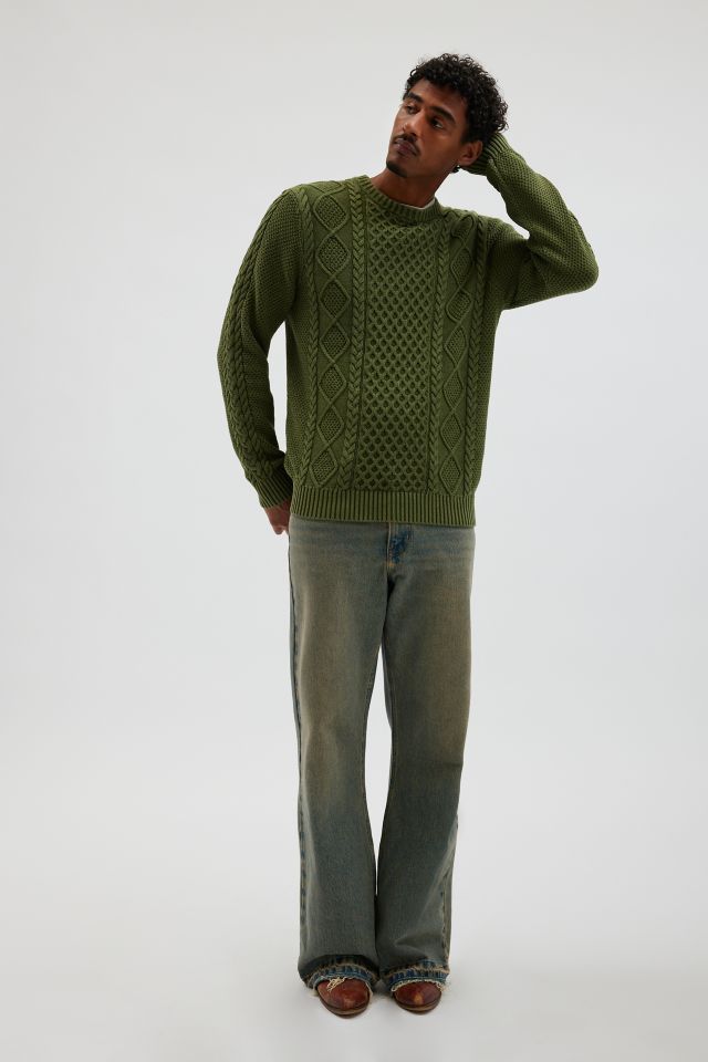 Schott Stonewash Cotton Crew Neck Sweater #2