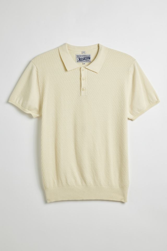 Schott Cotton Basketweave Polo Shirt #1