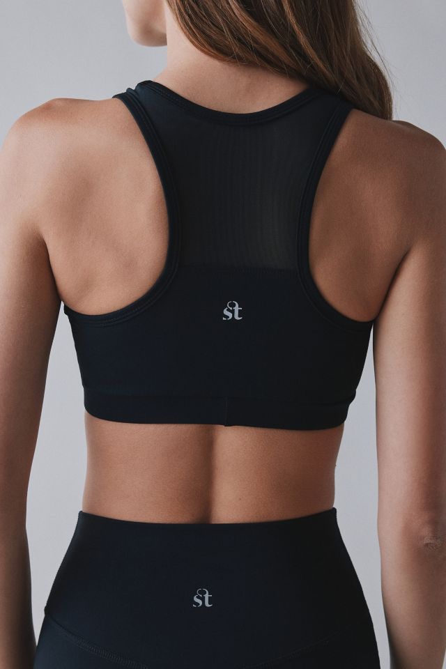 Strut This Chase Mesh Panel Scoop Neck Sports Bra #3