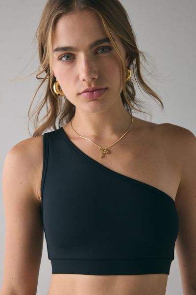 Strut This Ruby One-Shoulder Sports Bra