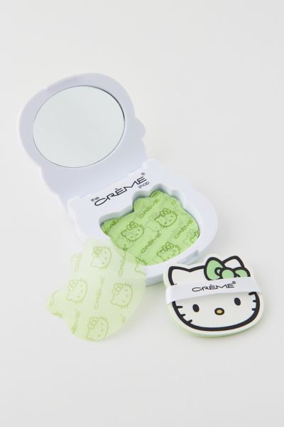 The Crème Shop X Hello Kitty Matcha Blotting Paper & Compact Set