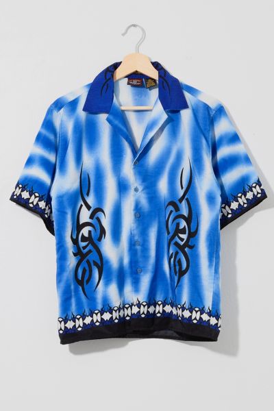 トップス OLD GAP BLUE BORDER SHIRT Y2K Gap NYC Shirt Adult Extra Large Blue New York City Statue of