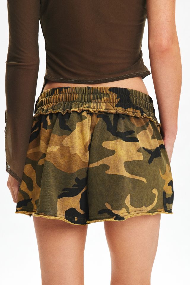 Jaded London Monster Camo Print Sweat Short #2