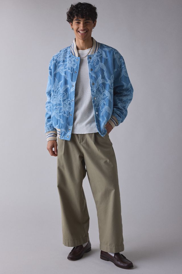 Mouty Floral Denim Bomber Jacket #2