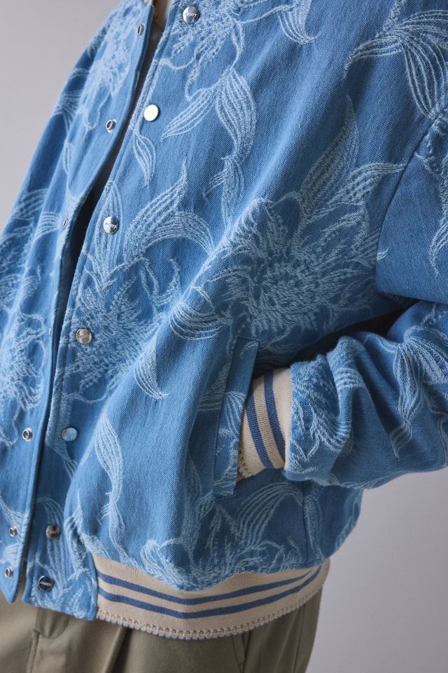 Mouty Floral Denim Bomber Jacket #3