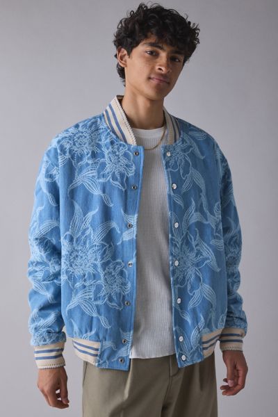 Mouty Floral Denim Bomber Jacket