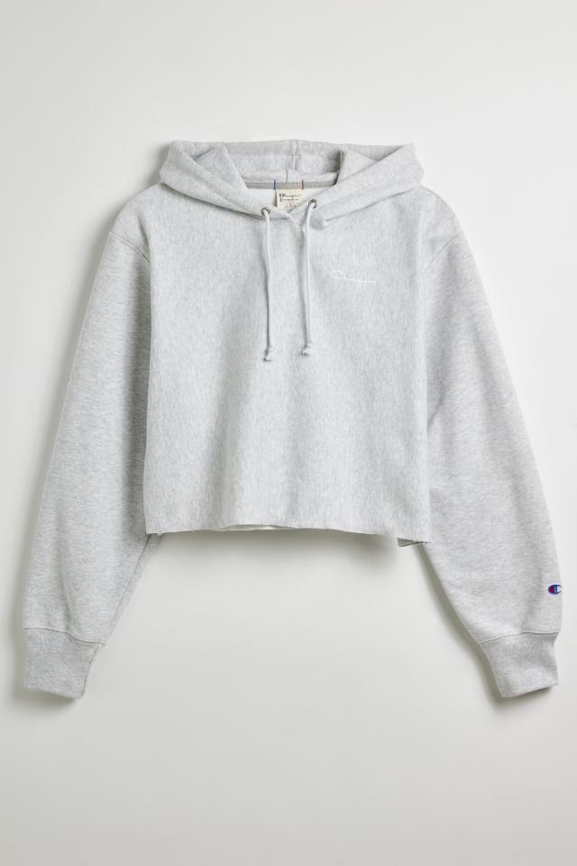 Champion UO Exclusive Reverse Weave Cutoff Hoodie Sweatshirt Urban Outfitters