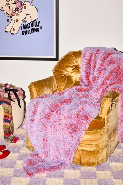 Monster Faux Fur Throw Blanket