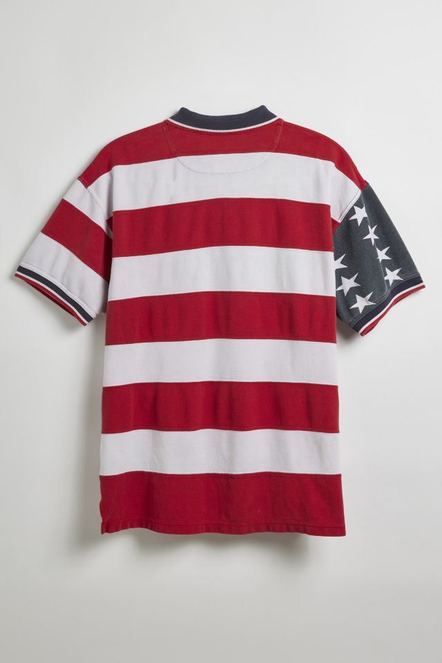 Vintage Faded Flag Polo Shirt #1