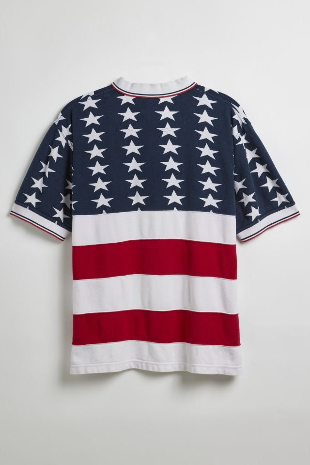 Vintage Flag Polo Shirt #1