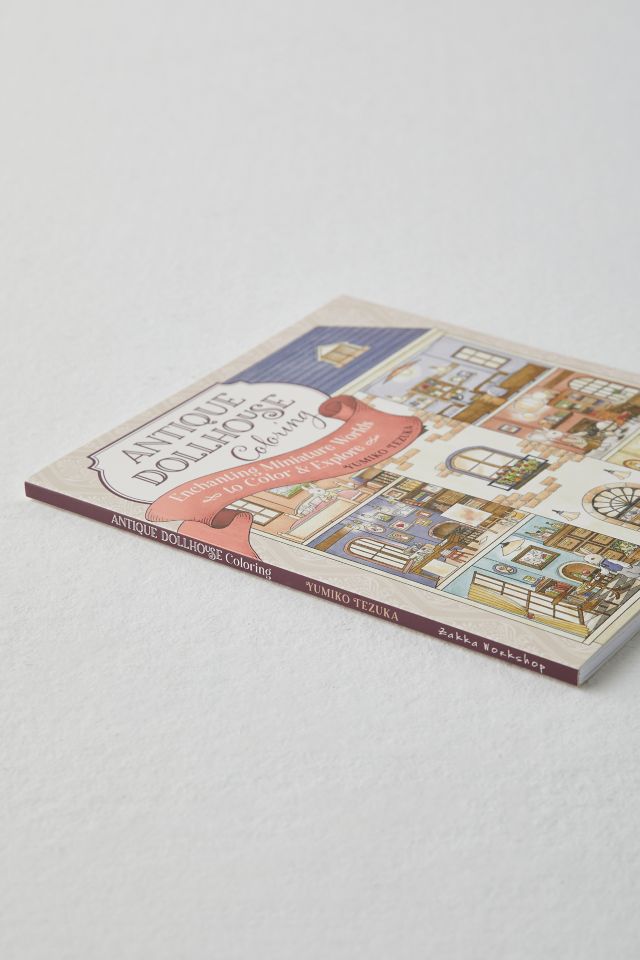 Antique Dollhouse Coloring: Enchanting Miniature Worlds To Color & Explore By Yumiko Tezuka #1