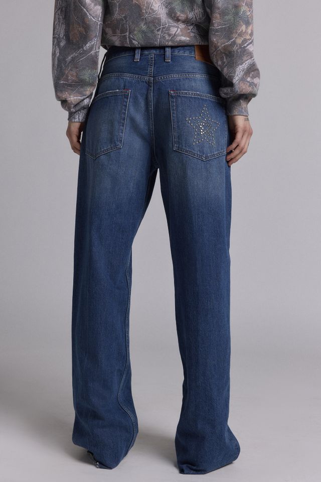 Tommy Jeans Mia Studded Star Mid-Rise Relaxed Jean #3