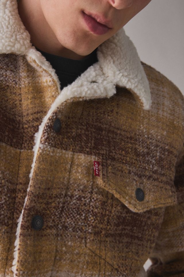 Levi’s® Type 3 Plaid Fleece-Lined Trucker Jacket #3