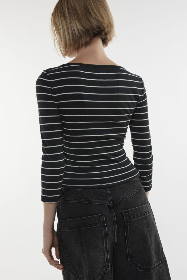 BDG Willow ¾ Sleeve Boatneck Tee #2