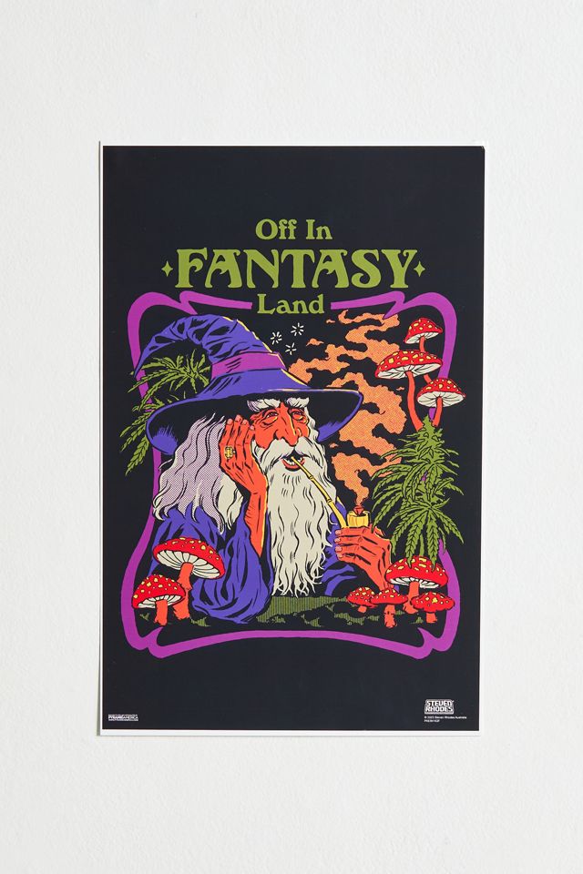 Steven Rhodes Fantasy Land Poster | Urban Outfitters