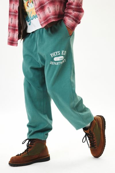 BDG BONFIRE PHYS ED SWEATPANT IN DARK BLUE, MEN'S AT URBAN OUTFITTERS 