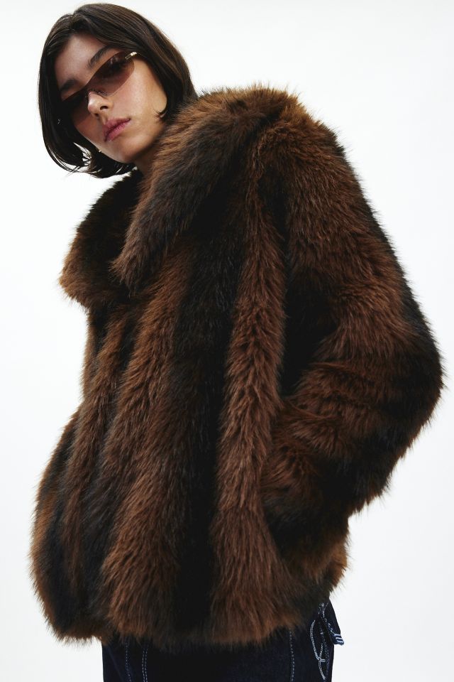 Silence + Noise Yavonne Faux Fur Coat #1