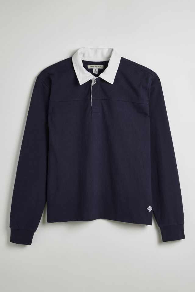 UO Richmond Quilted Raw Hem Rugby Shirt #1