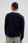 UO Richmond Quilted Raw Hem Rugby Shirt