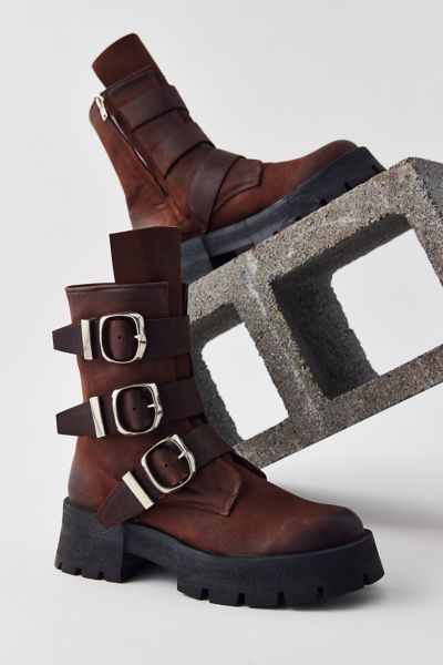 Steve madden ジョージ バックル ライディングブーツ STEVEMADDEN_SHOES_JONES_BLACK-