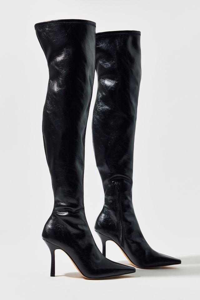 Over the knee black boots steve madden best sale