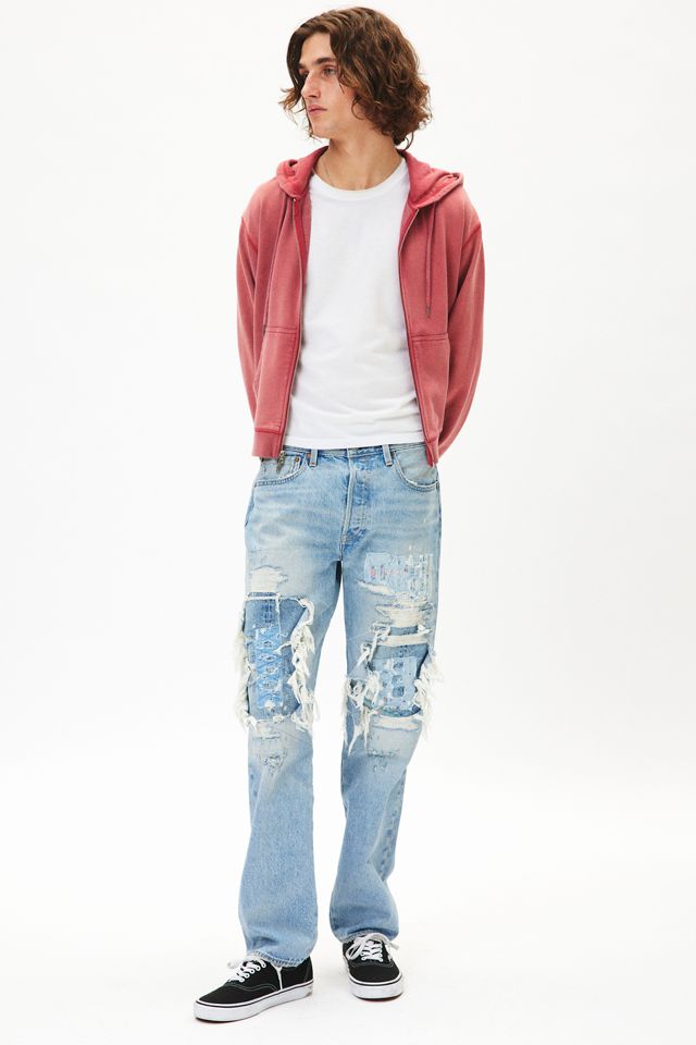 LEVI’S / 00's 501 repair denim pants denim repair and thrifting | Levi's 501 | Instagram