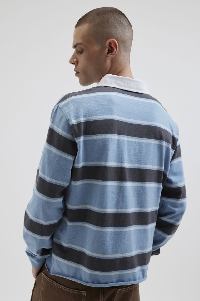 UO Richmond Striped Raw Hem Rugby Shirt #1