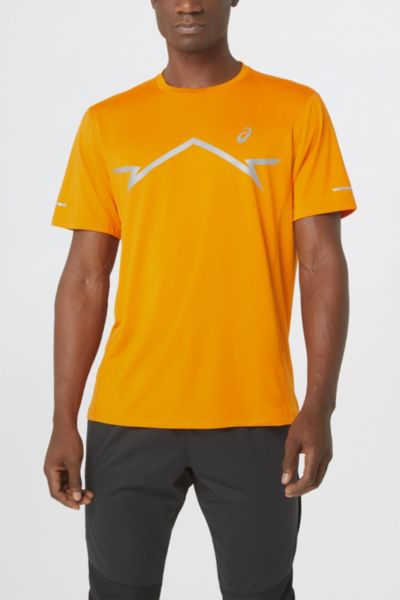 Shop Asics Lite-show Reflective Athletic Tee In Bright Orange, Men's At Urban Outfitters