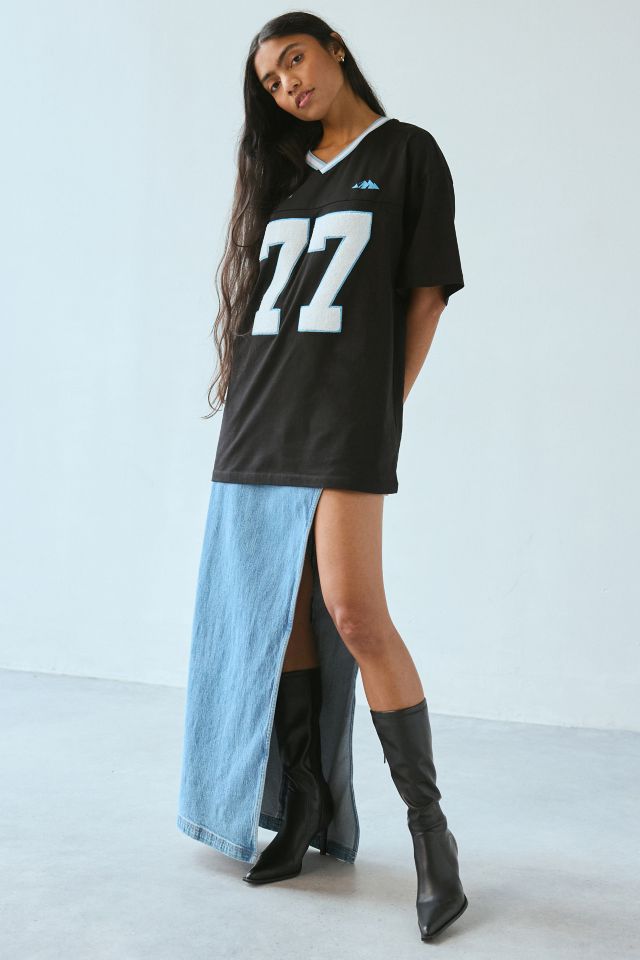 Cairo Oversized V-Neck Jersey Tee #1