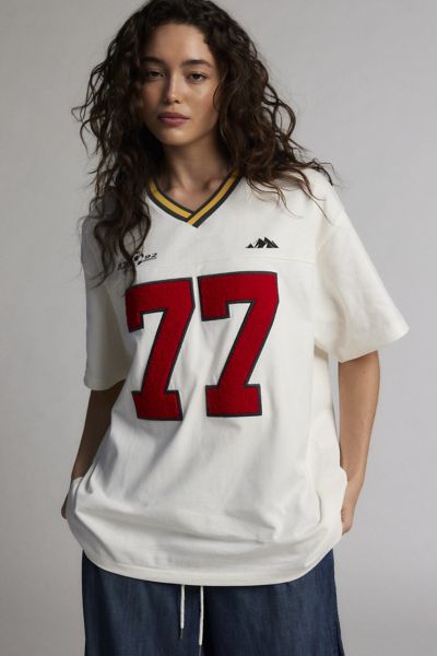 Cario Oversized V-Neck Jersey Tee