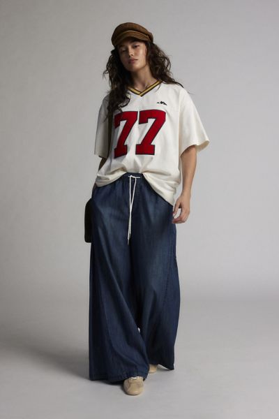 Cario Oversized V-Neck Jersey Tee