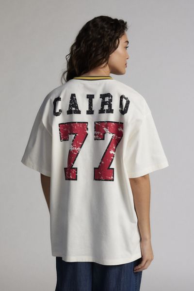 Cario Oversized V-Neck Jersey Tee