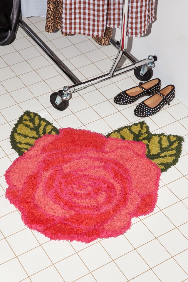 Rose Shaped Tufted Shag Rug #2