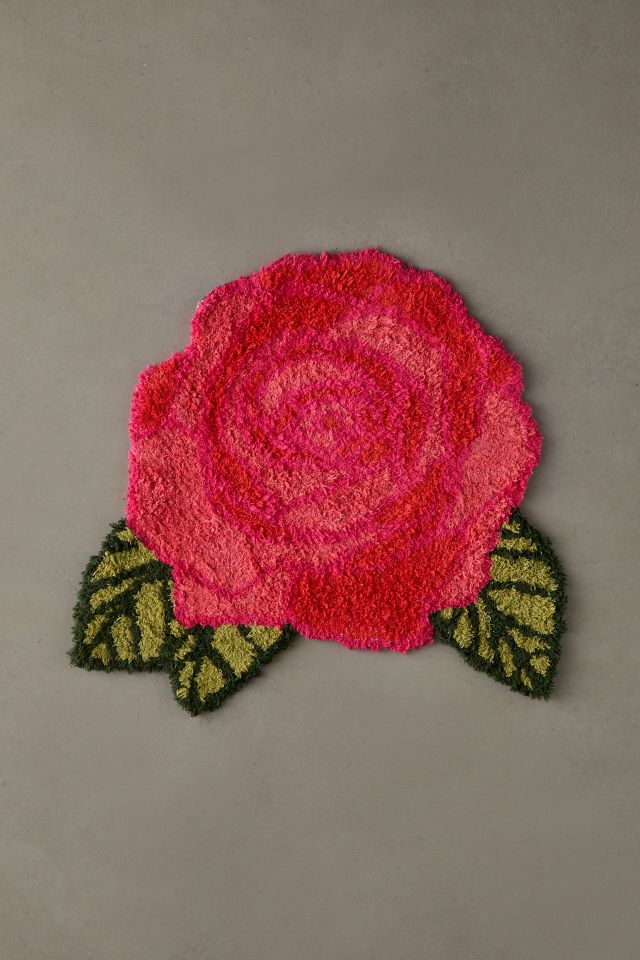 Rose Shaped Tufted Shag Rug #3