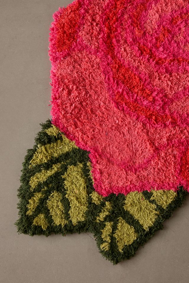Rose Shaped Tufted Shag Rug #5